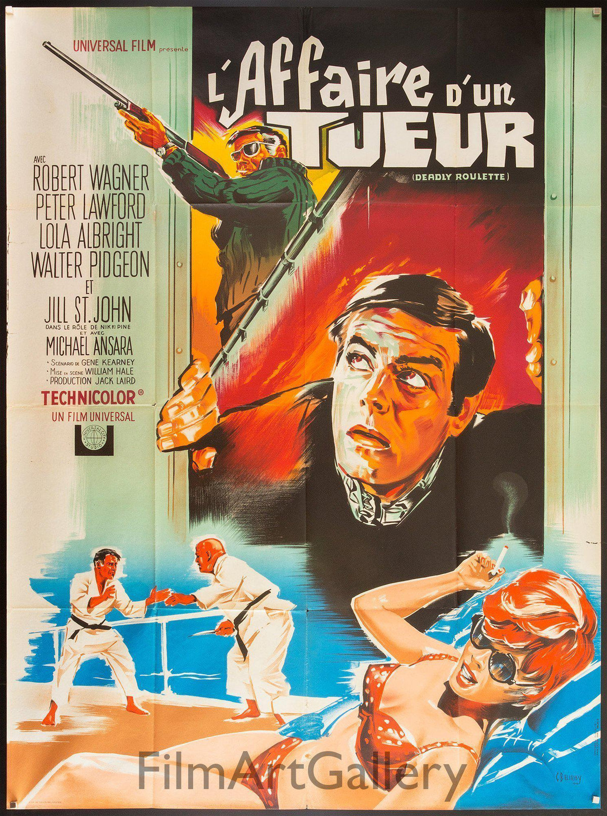 Deadly Roulette (L&#39;Affaire D&#39;Un Tueur) French 1 panel (47x63) Original Vintage Movie Poster