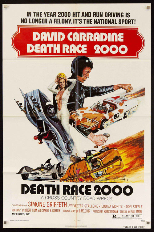 Death Race 2000 Original Vintage Movie Poster