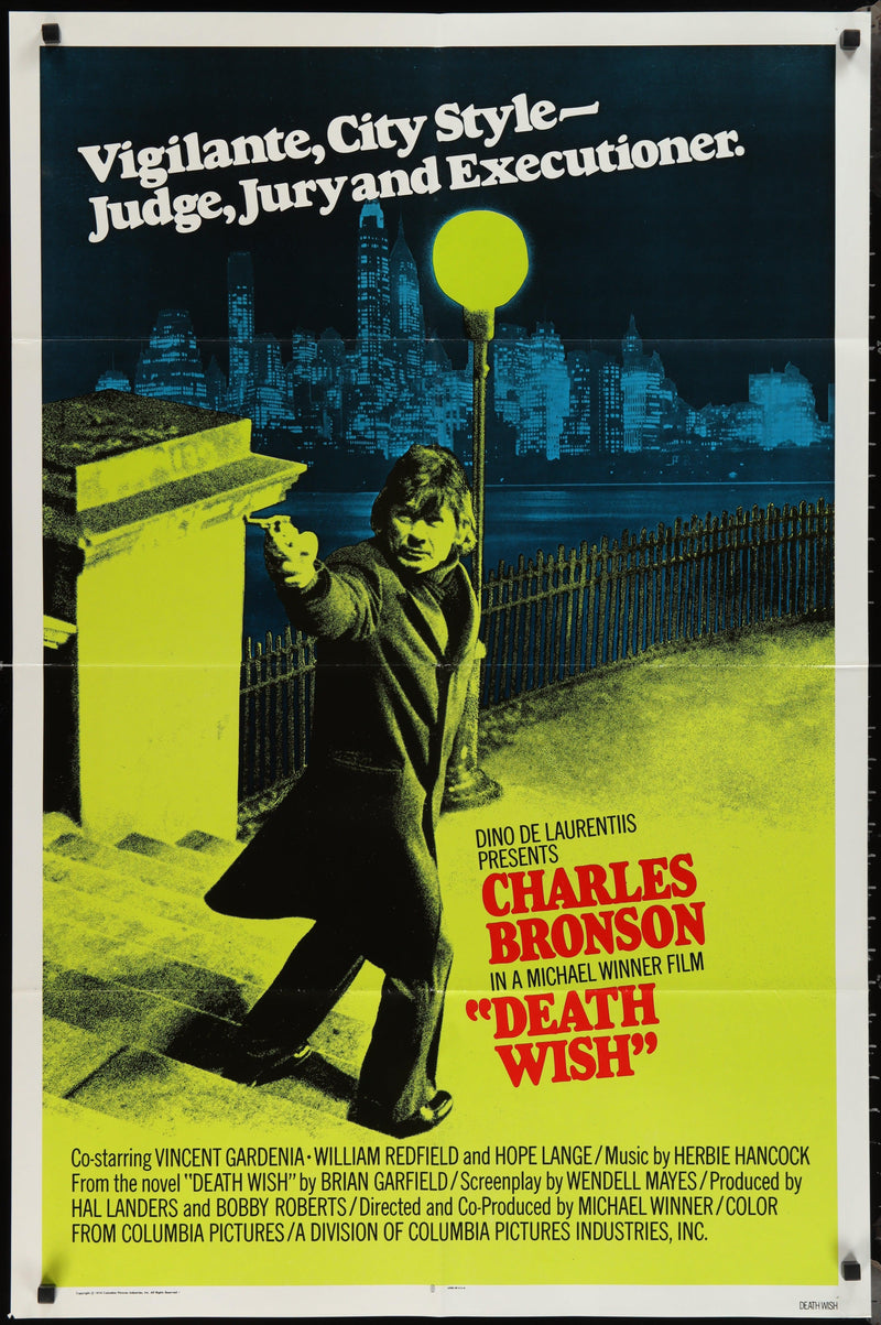 Death Wish 1 Sheet (27x41) Original Vintage Movie Poster