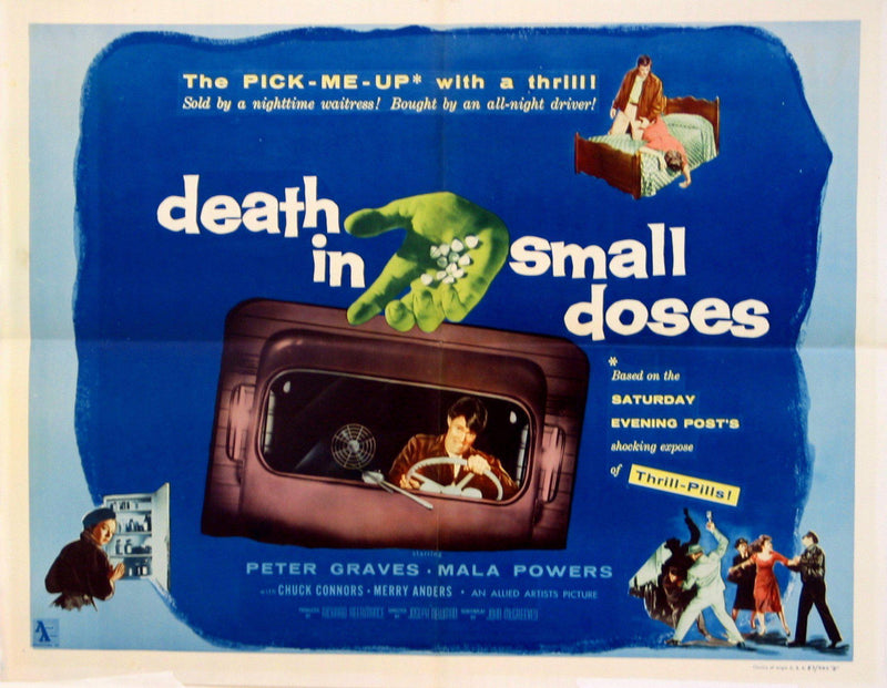Death in Small Doses Half sheet (22x28) Original Vintage Movie Poster