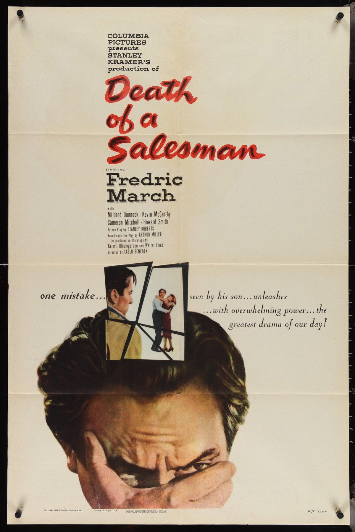 Death of a Salesman 1 Sheet (27x41) Original Vintage Movie Poster