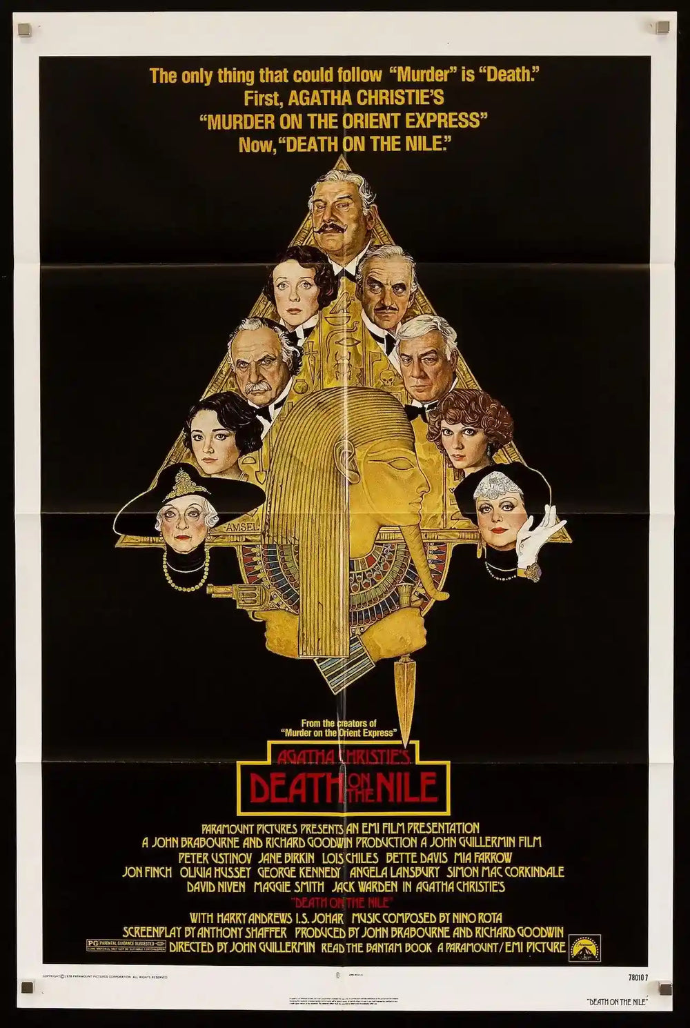 Death on the Nile Original Vintage Movie Poster