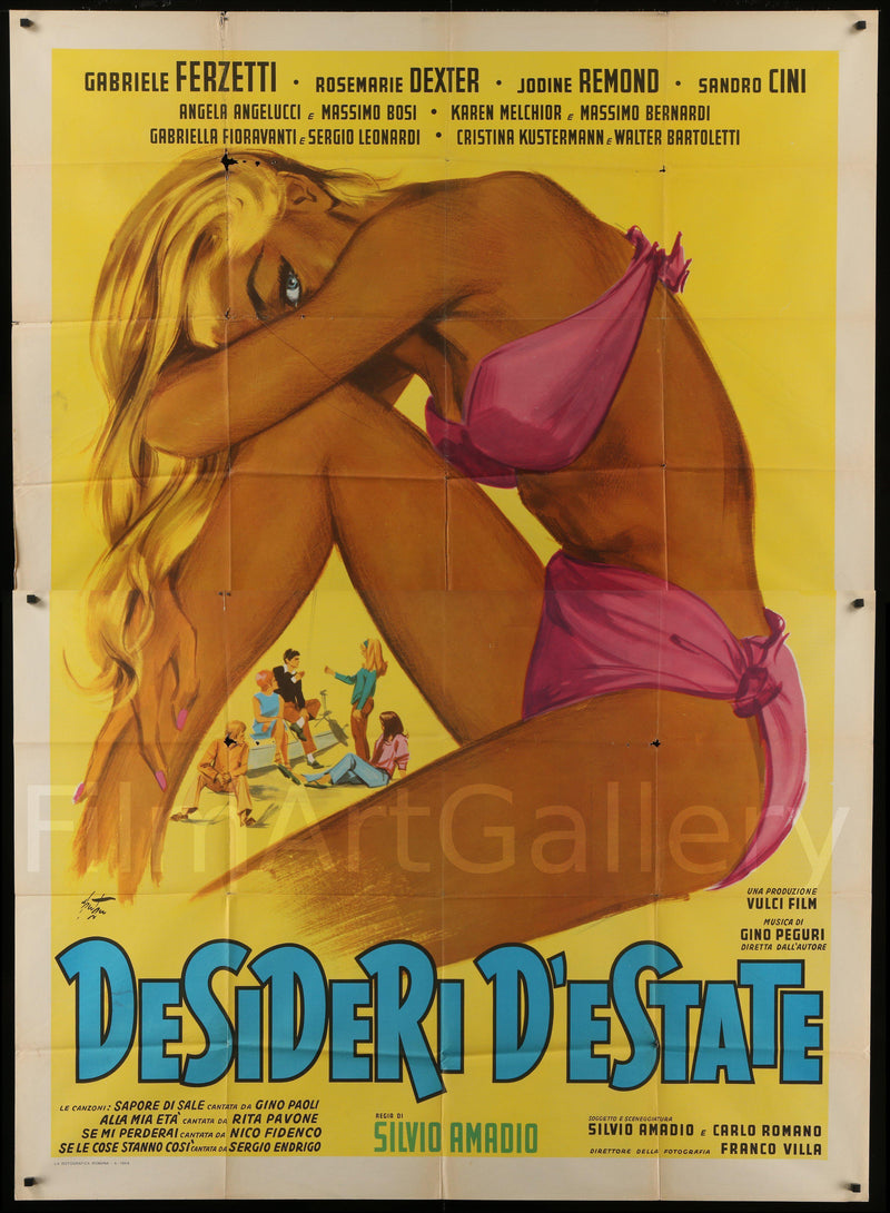 Desideri D'Estate (Summer Wishes) Italian 4 foglio (55x78) Original Vintage Movie Poster
