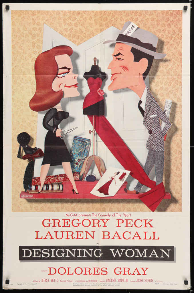 Designing Woman 1 Sheet (27x41) Original Vintage Movie Poster