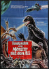 Destroy All Monsters German A1 (23x33) Original Vintage Movie Poster