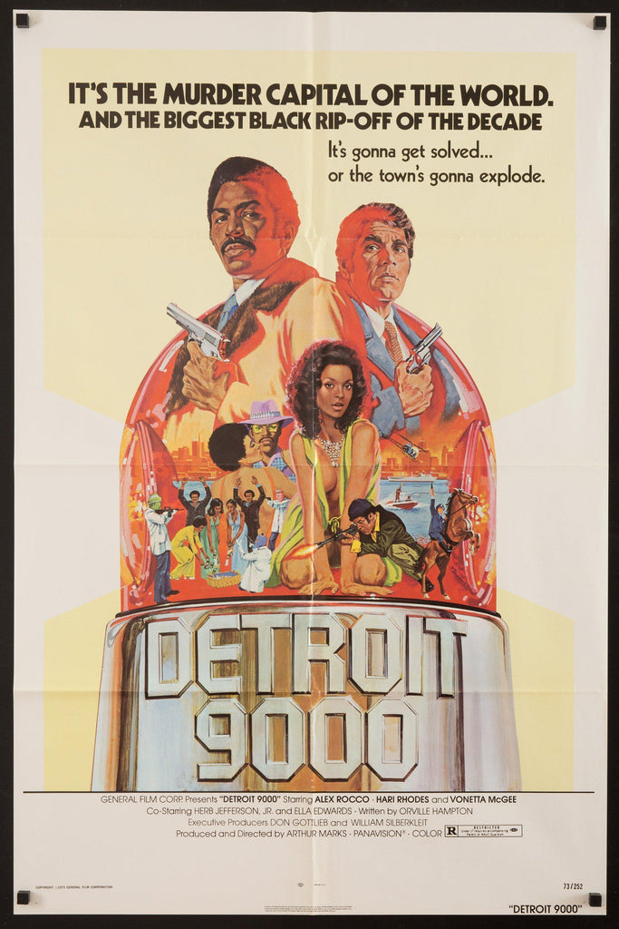 Detroit 9000 Original Vintage Movie Poster