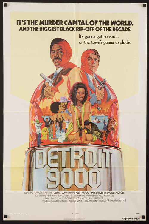 Detroit 9000 Original Vintage Movie Poster