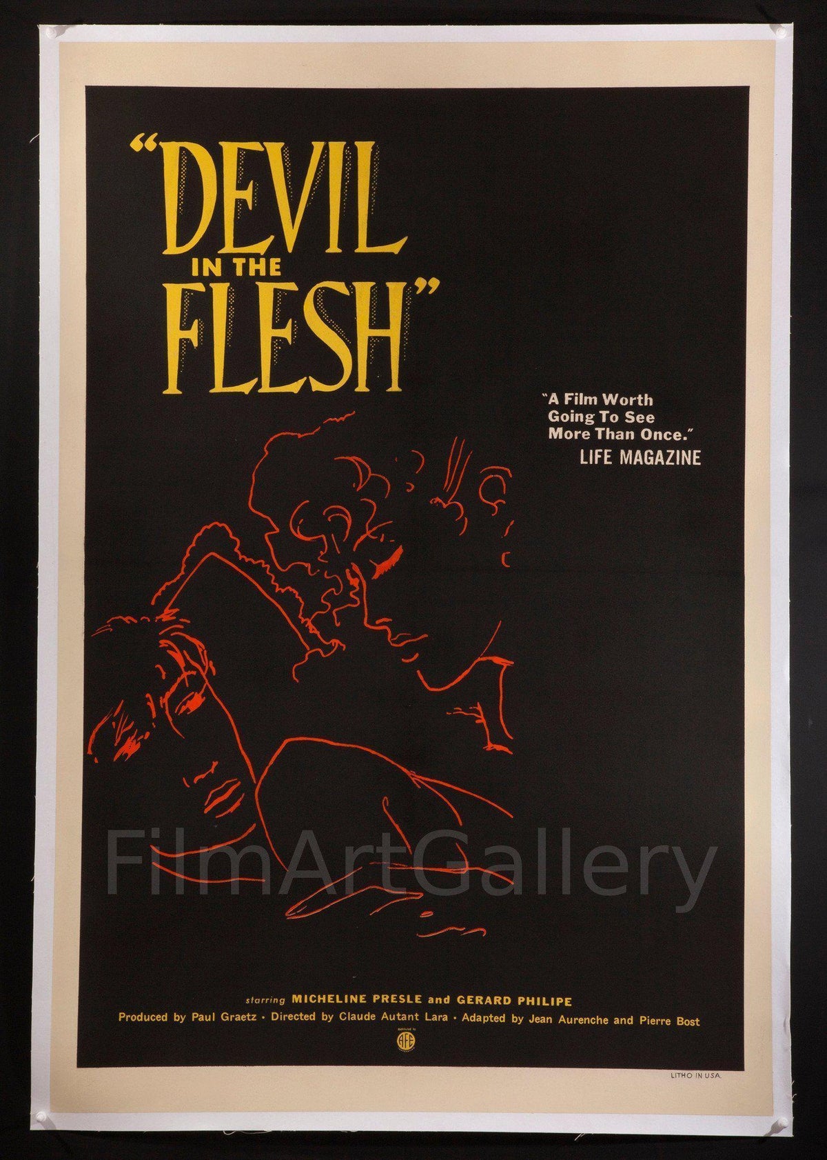 Devil in the Flesh (Le Diable Au Corps) Original Vintage Movie Poster