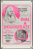 Dial A Degenerate Original Vintage Movie Poster