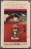 Dial M For Murder Original Vintage Movie Poster