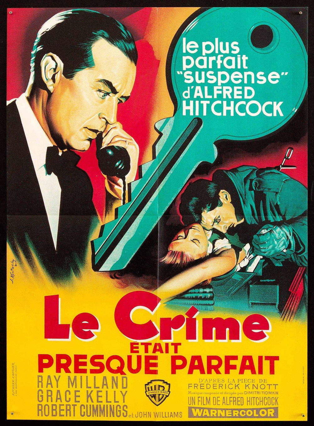 Dial M For Murder Original Vintage Movie Poster