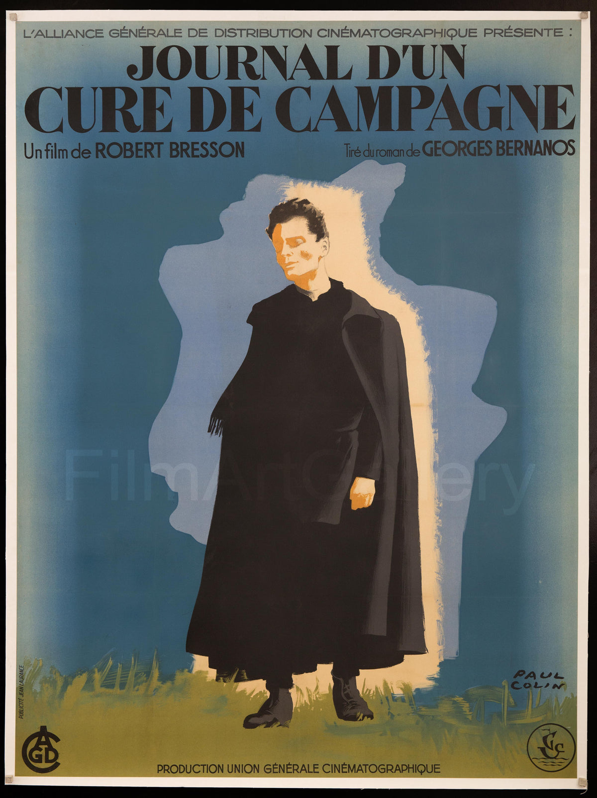 Diary of a Country Priest (Journal D&#39;Un Cure De Campagne) Original Vintage Movie Poster