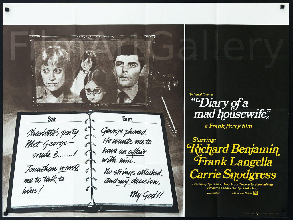 Diary of a Mad Housewife Original Vintage Movie Poster