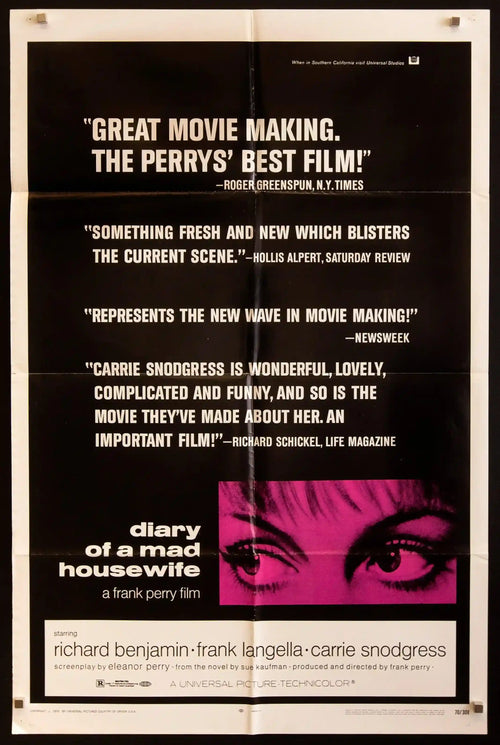 Diary of a Mad Housewife Original Vintage Movie Poster