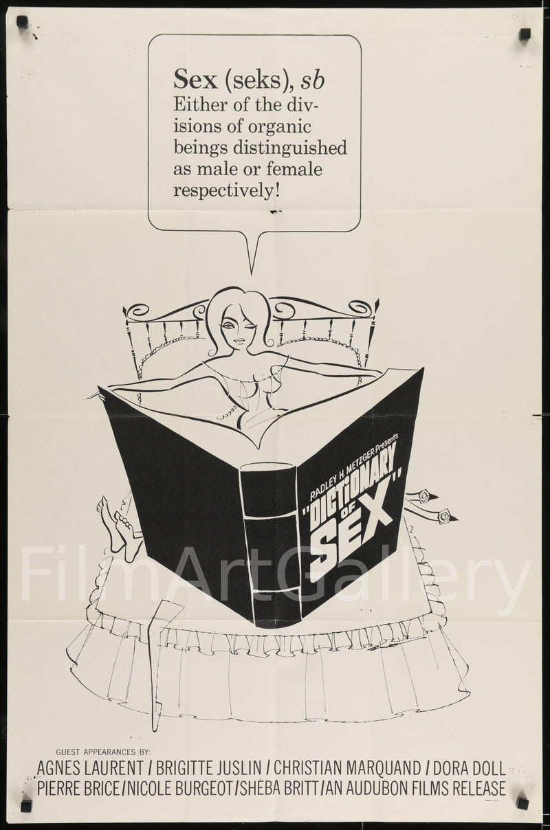 Dictionary of Sex 1 Sheet (27x41) Original Vintage Movie Poster