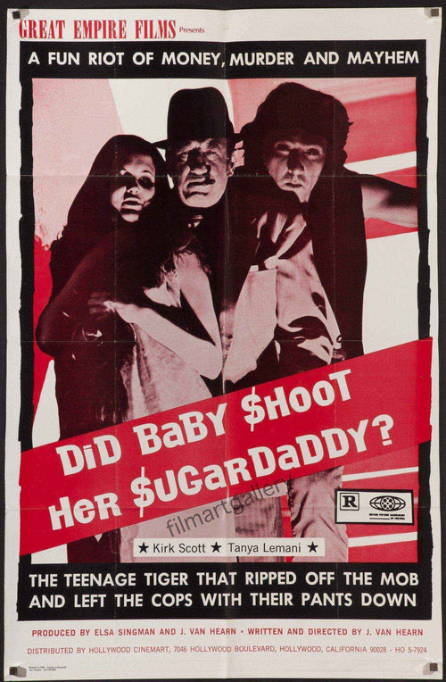 Did Baby Shoot Her Sugardaddy Original Vintage Movie Poster