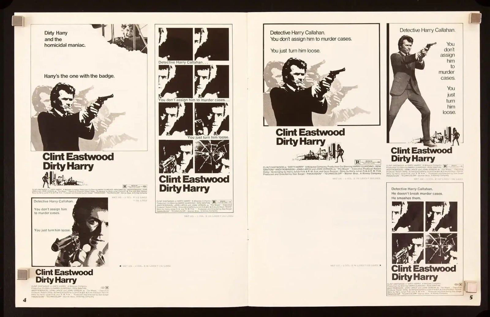 Dirty Harry Original Vintage Movie Poster