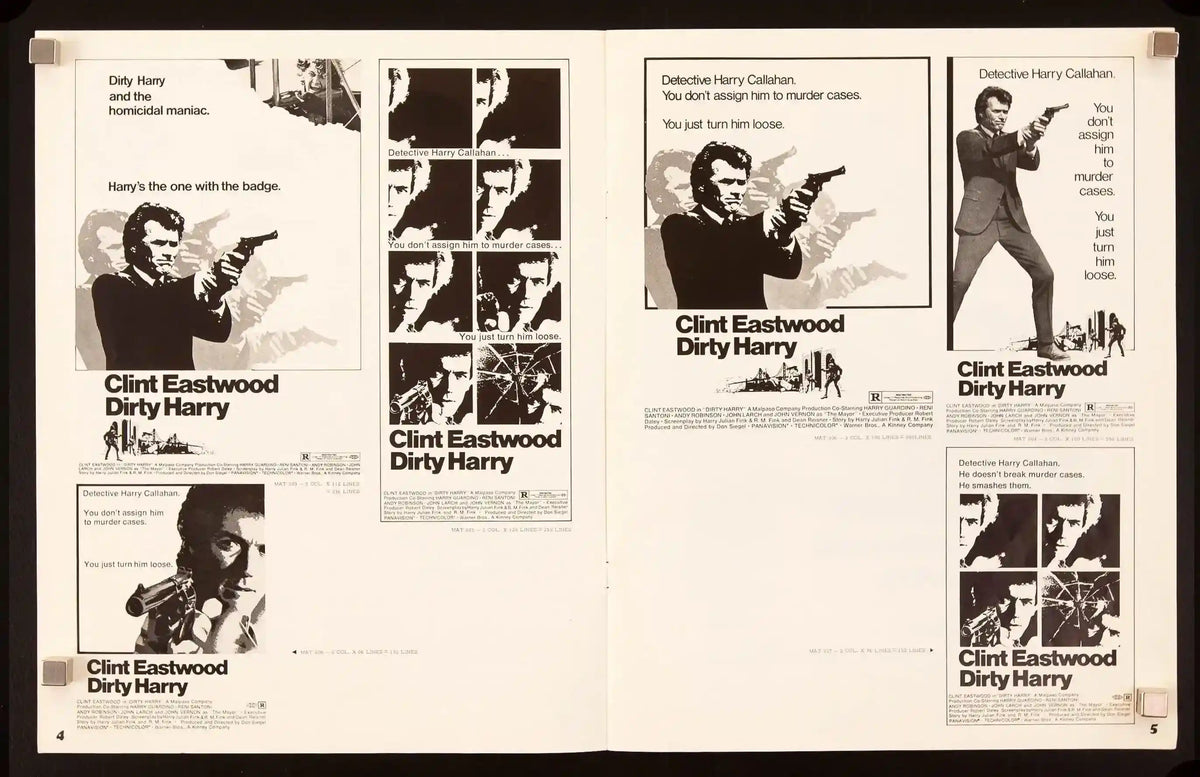 Dirty Harry Original Vintage Movie Poster