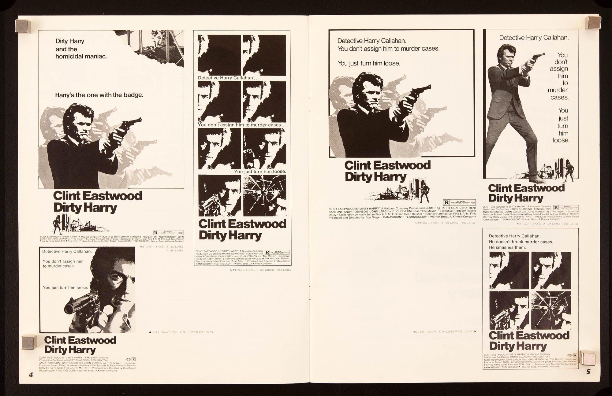 Dirty Harry Original Vintage Movie Poster
