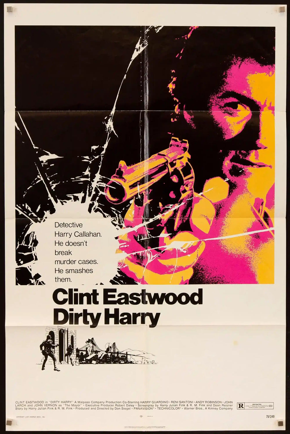 Dirty Harry Original Vintage Movie Poster