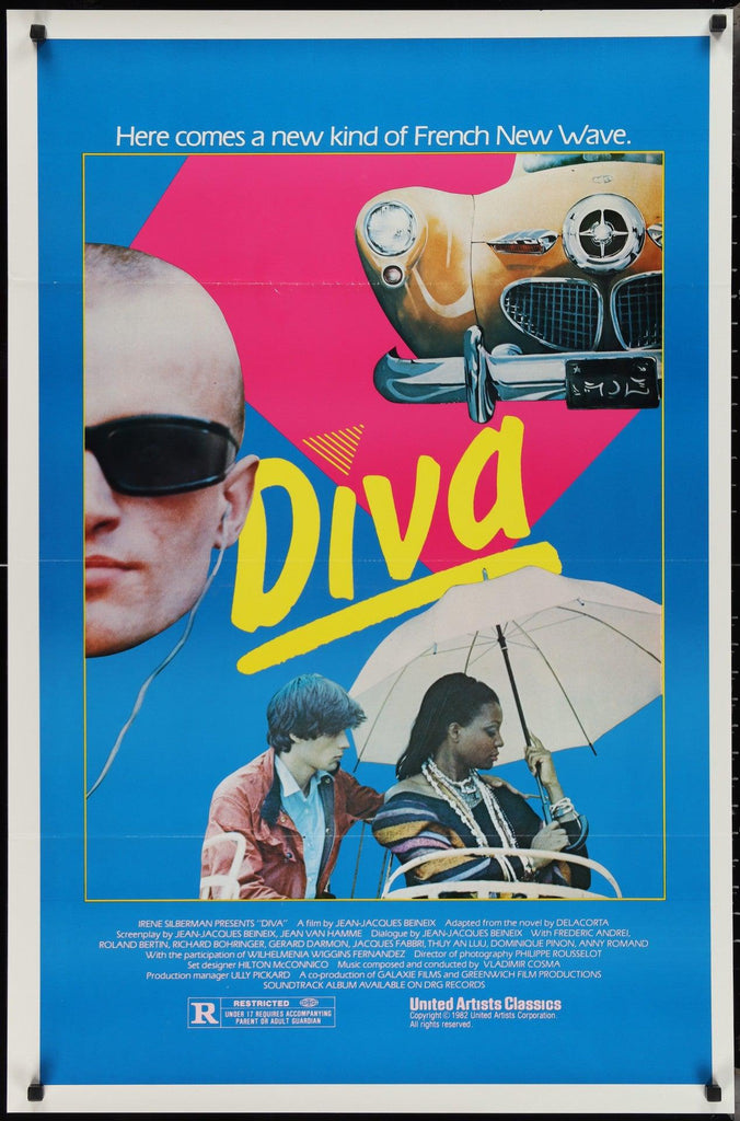 Diva 1 Sheet (27x41) Original Vintage Movie Poster