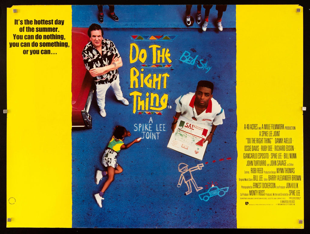 Do The Right Thing British Quad (30x40) Original Vintage Movie Poster