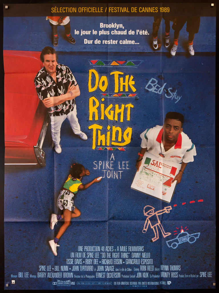 Do The Right Thing French 1 Panel (47x63) Original Vintage Movie Poster