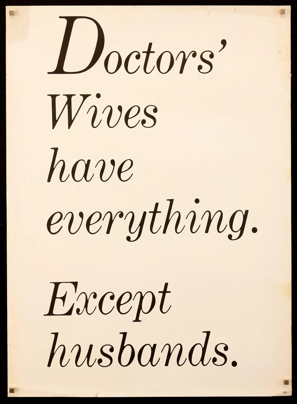 Doctors' Wives Original Vintage Movie Poster