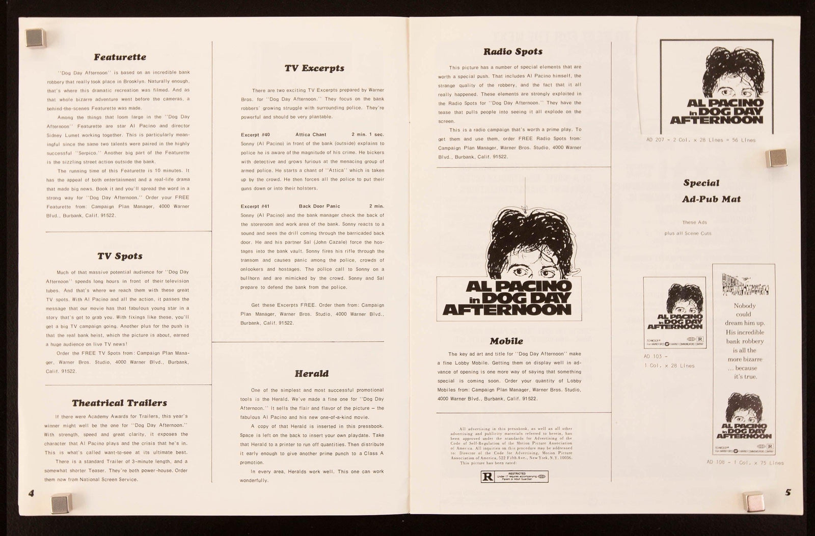 Dog Day Afternoon Original Vintage Movie Poster