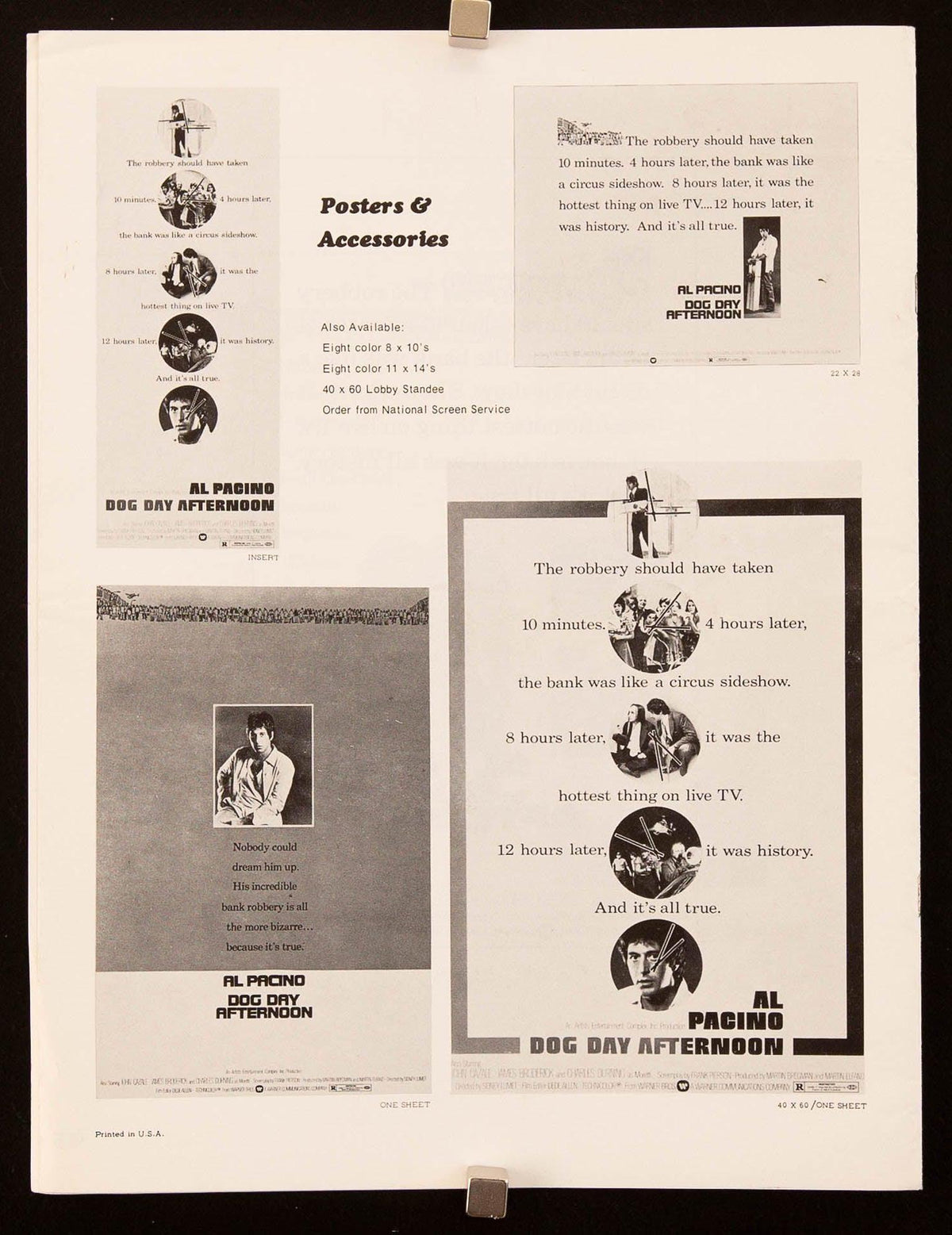 Dog Day Afternoon Original Vintage Movie Poster