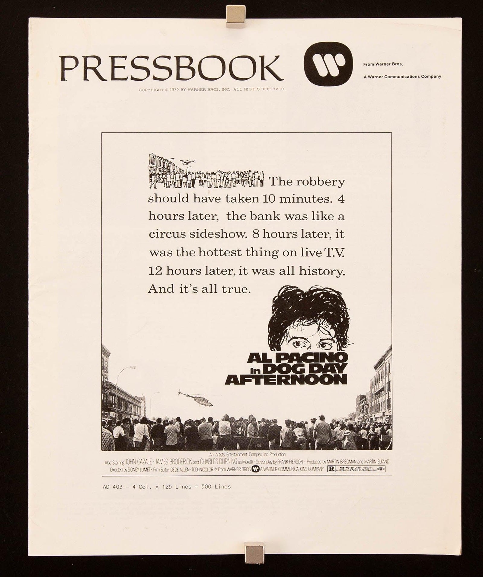 Dog Day Afternoon Original Vintage Movie Poster