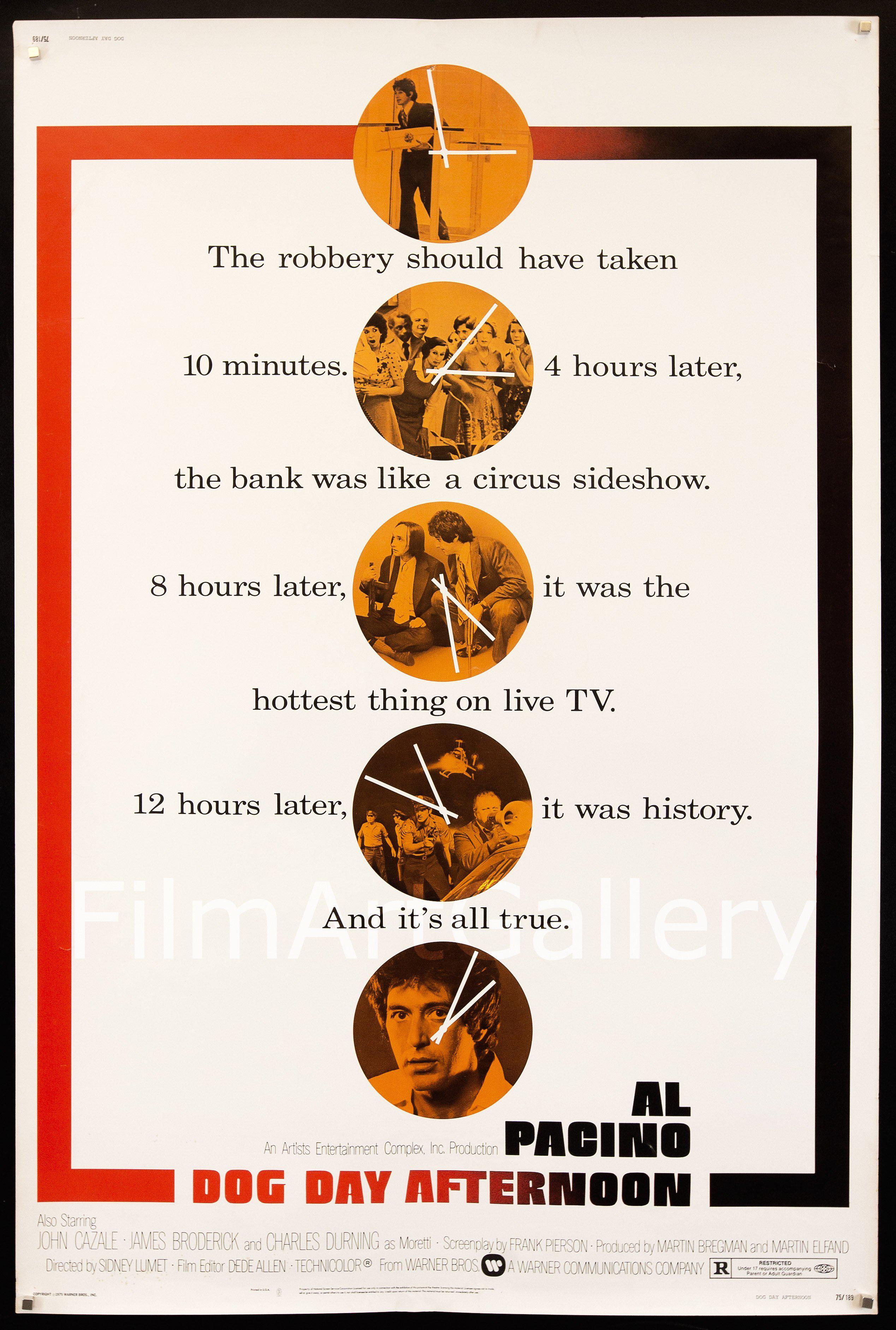 狼たちの午後　DOG DAY AFTERNOON USオリジナル映画ポスター 狼たちの午後 DOG DAY AFTERNOON USオリジナル映画ポスター