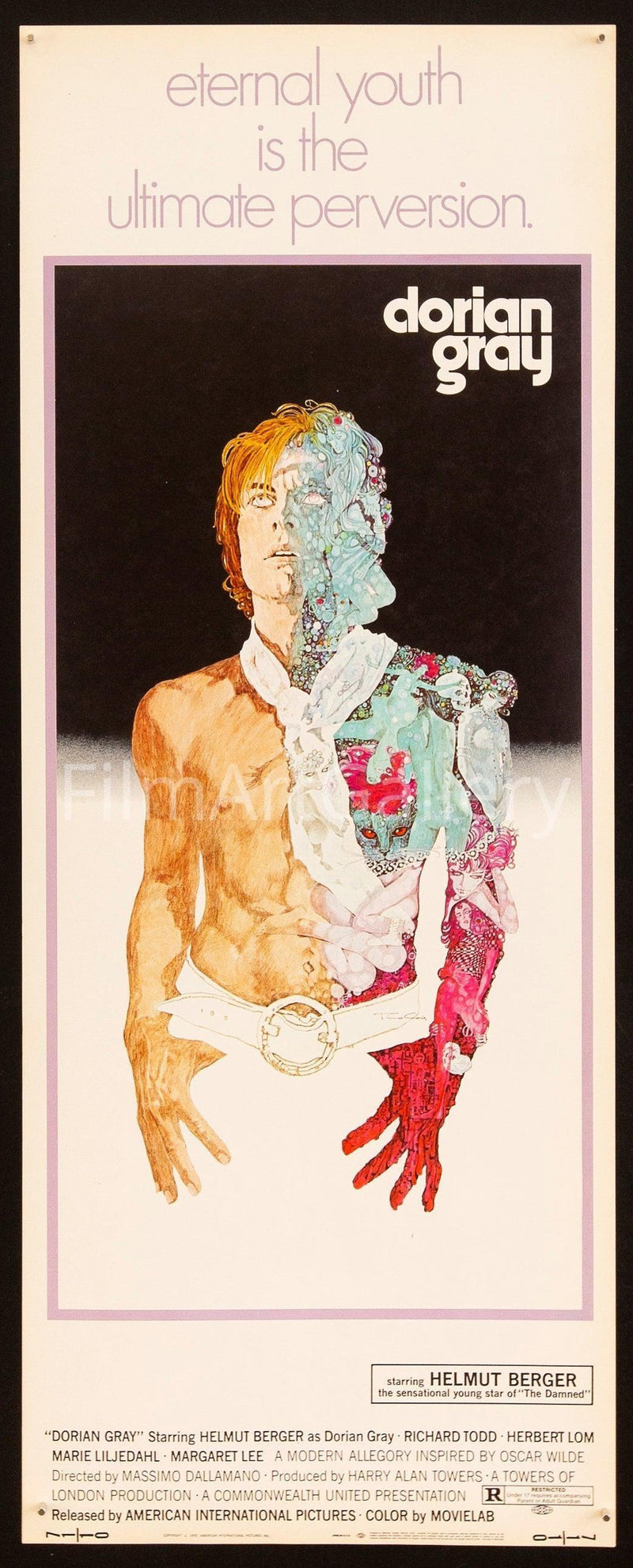 Dorian Gray Insert (14x36) Original Vintage Movie Poster