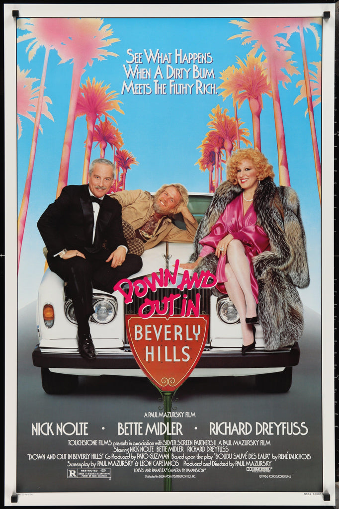 Down and Out in Beverly Hills Original Vintage Movie Poster