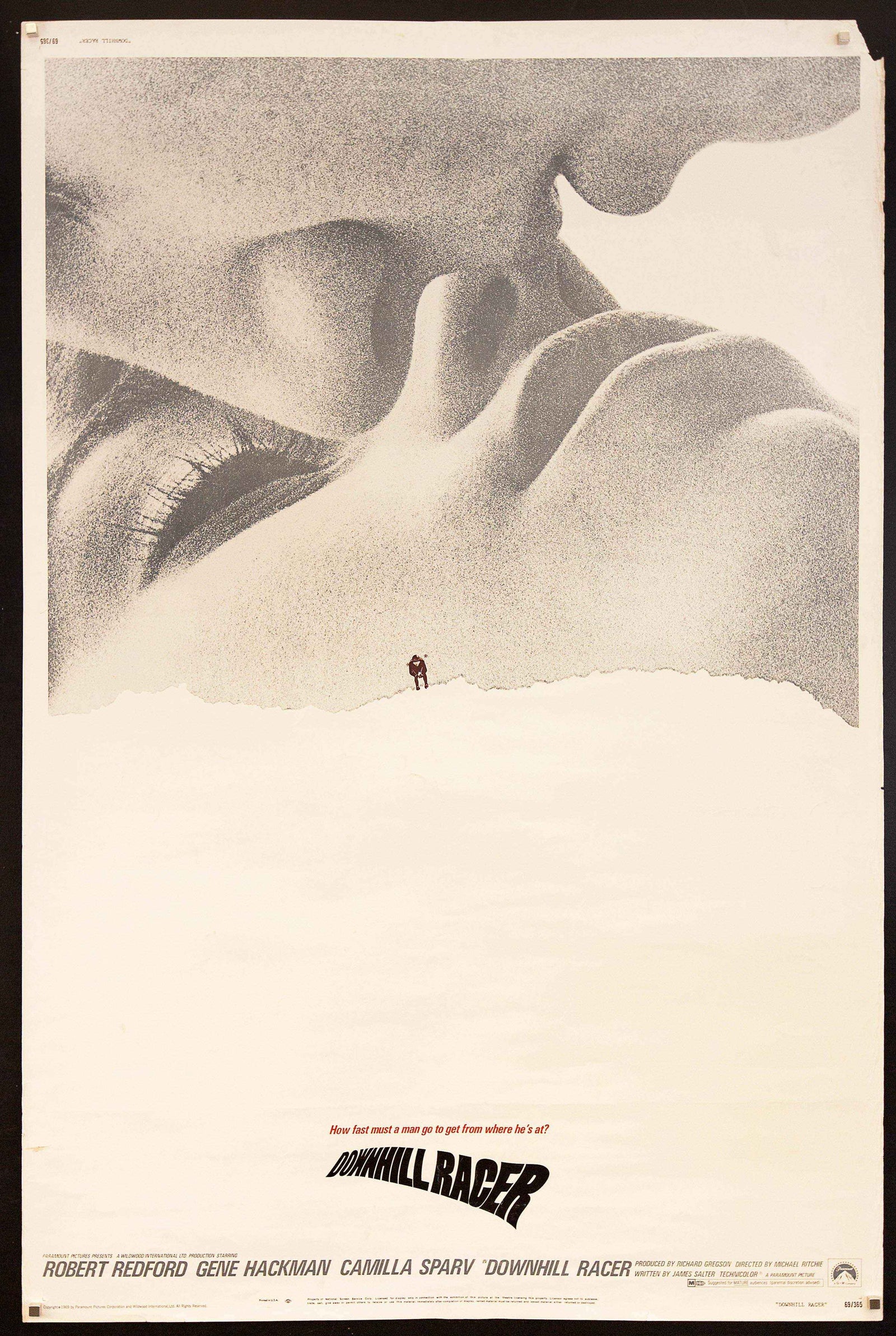 Downhill Racer Original Vintage Movie Poster