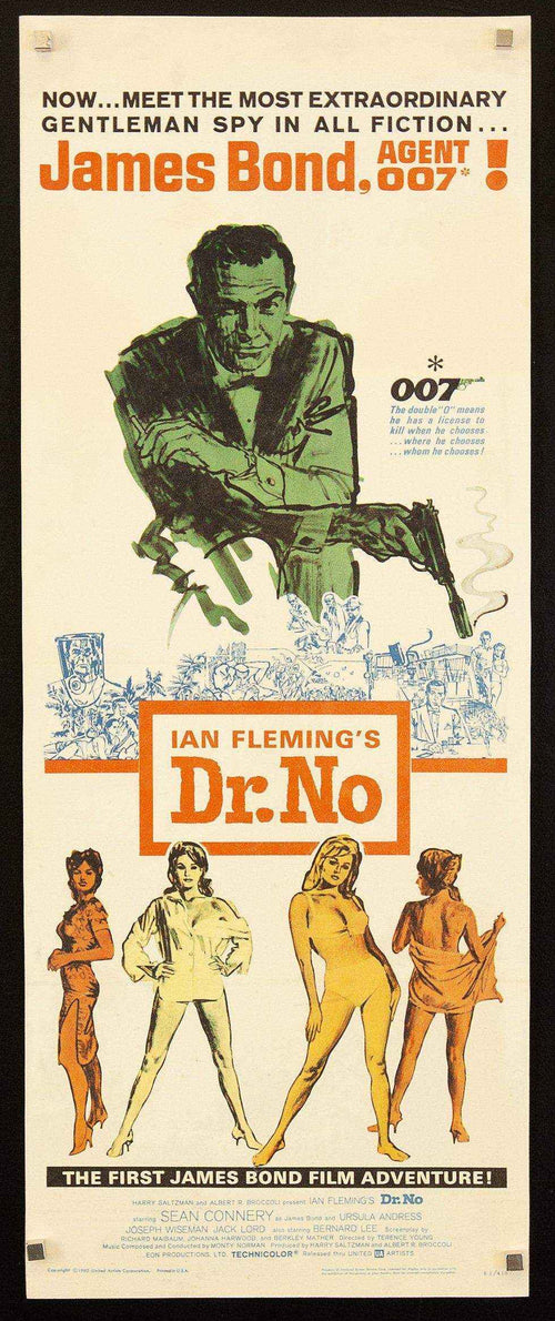 Dr. No Original Vintage Movie Poster