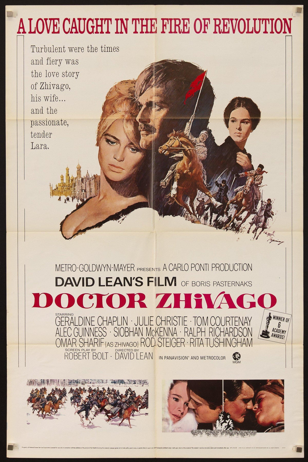 Dr. Zhivago 1 Sheet (27x41) Original Vintage Movie Poster
