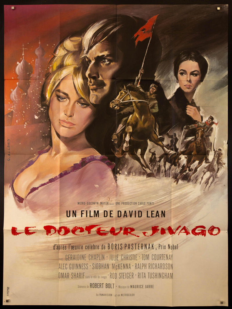 Dr. Zhivago French 1 panel (47x63) Original Vintage Movie Poster