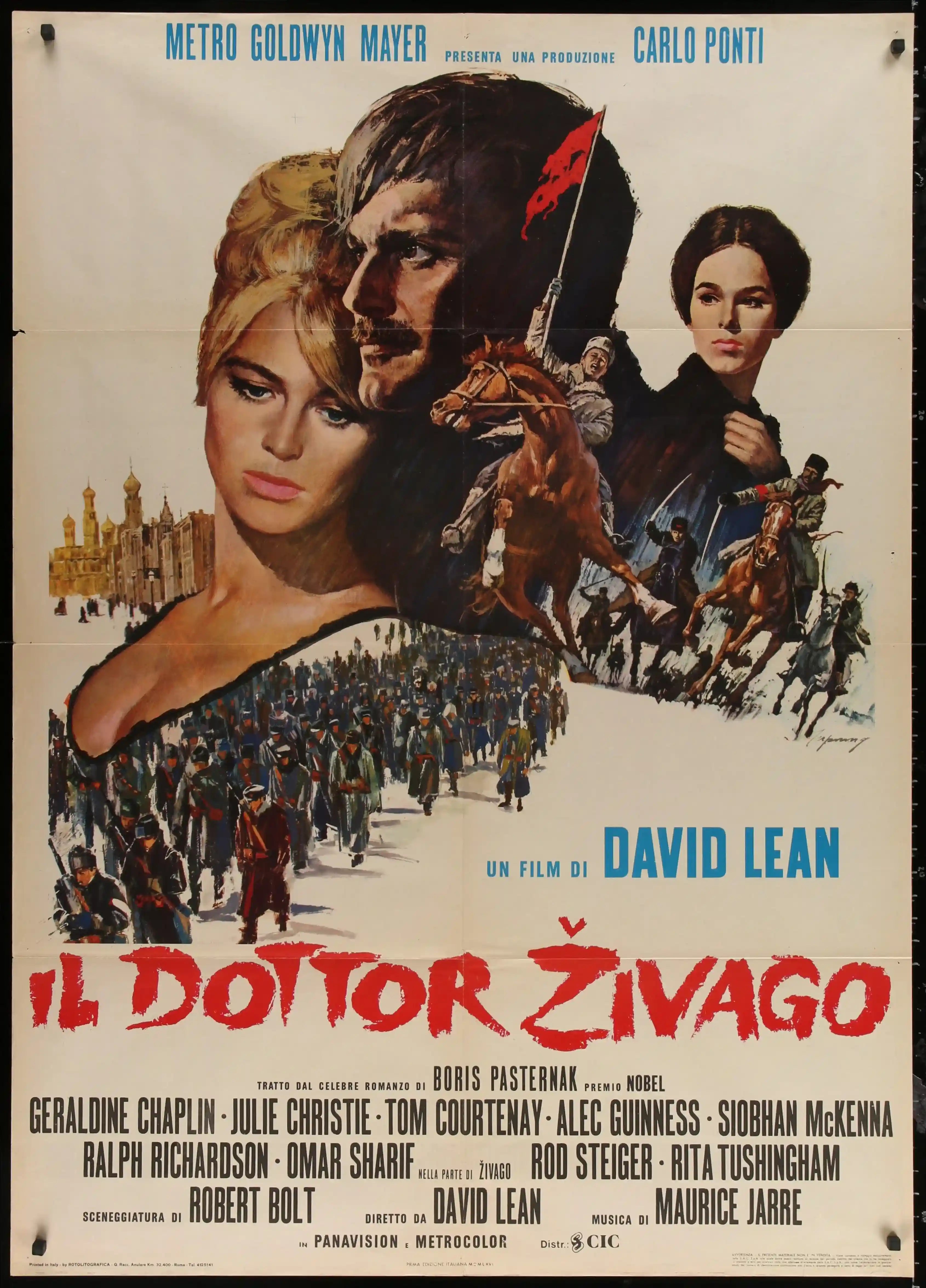Dr. Zhivago Movie Poster 1966 Italian 2 foglio (39x55)