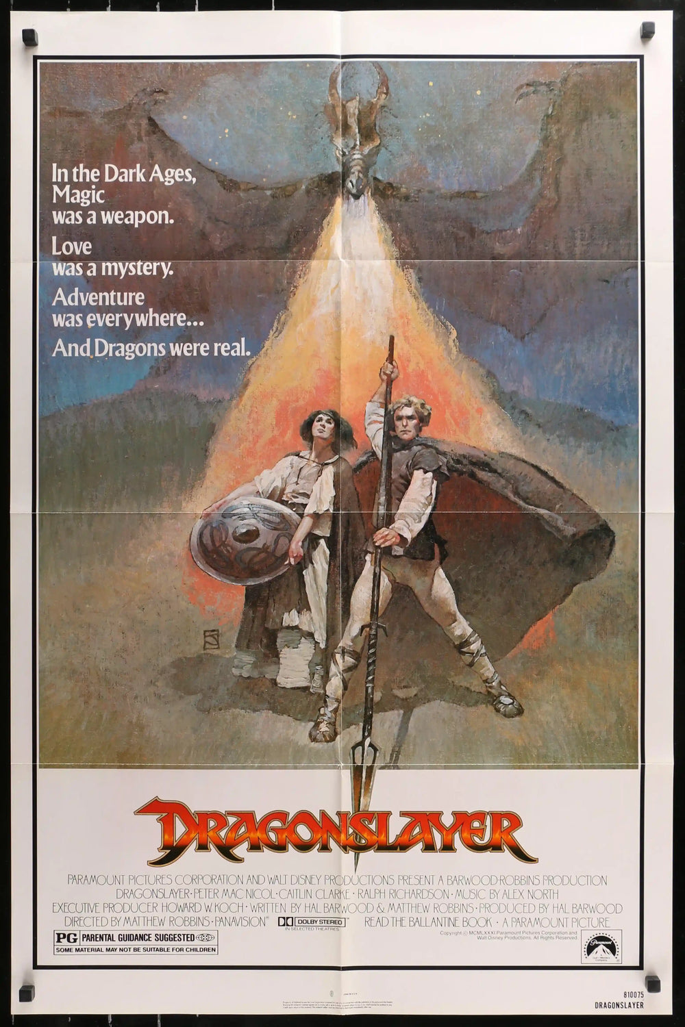 Dragonslayer Original Vintage Movie Poster