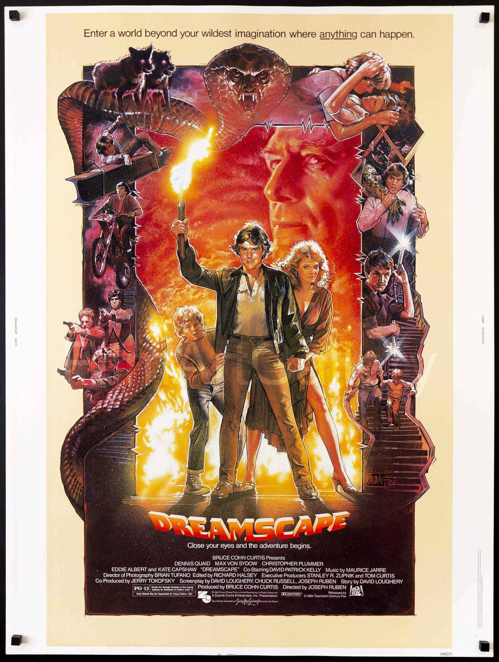 Dreamscape Original Vintage Movie Poster