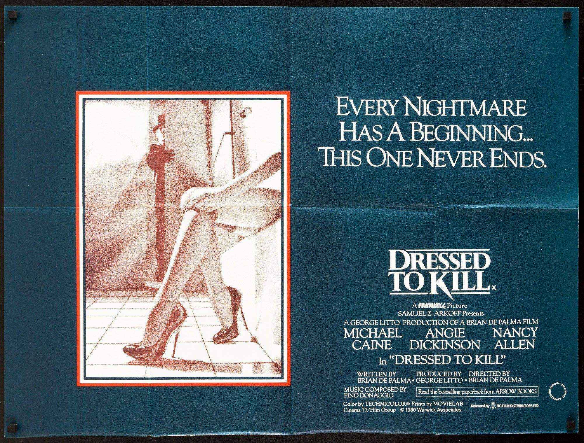 dressed to kill movie 1980 Dressed To Kill Movie Poster 1980 British Quad (30x40)