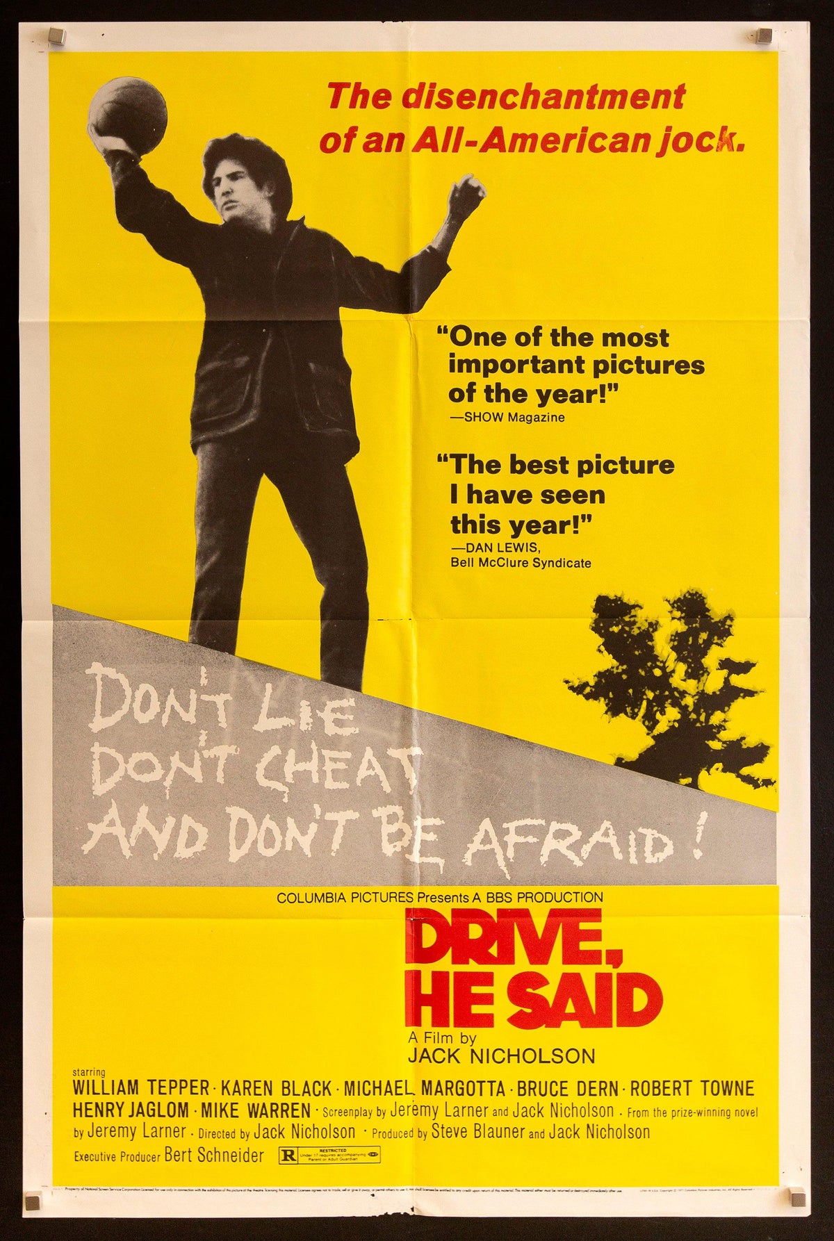Drive, He Said Original Vintage Movie Poster