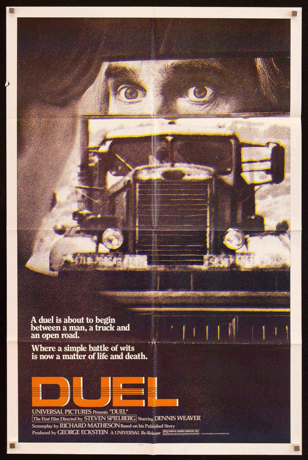 Duel Original Vintage Movie Poster