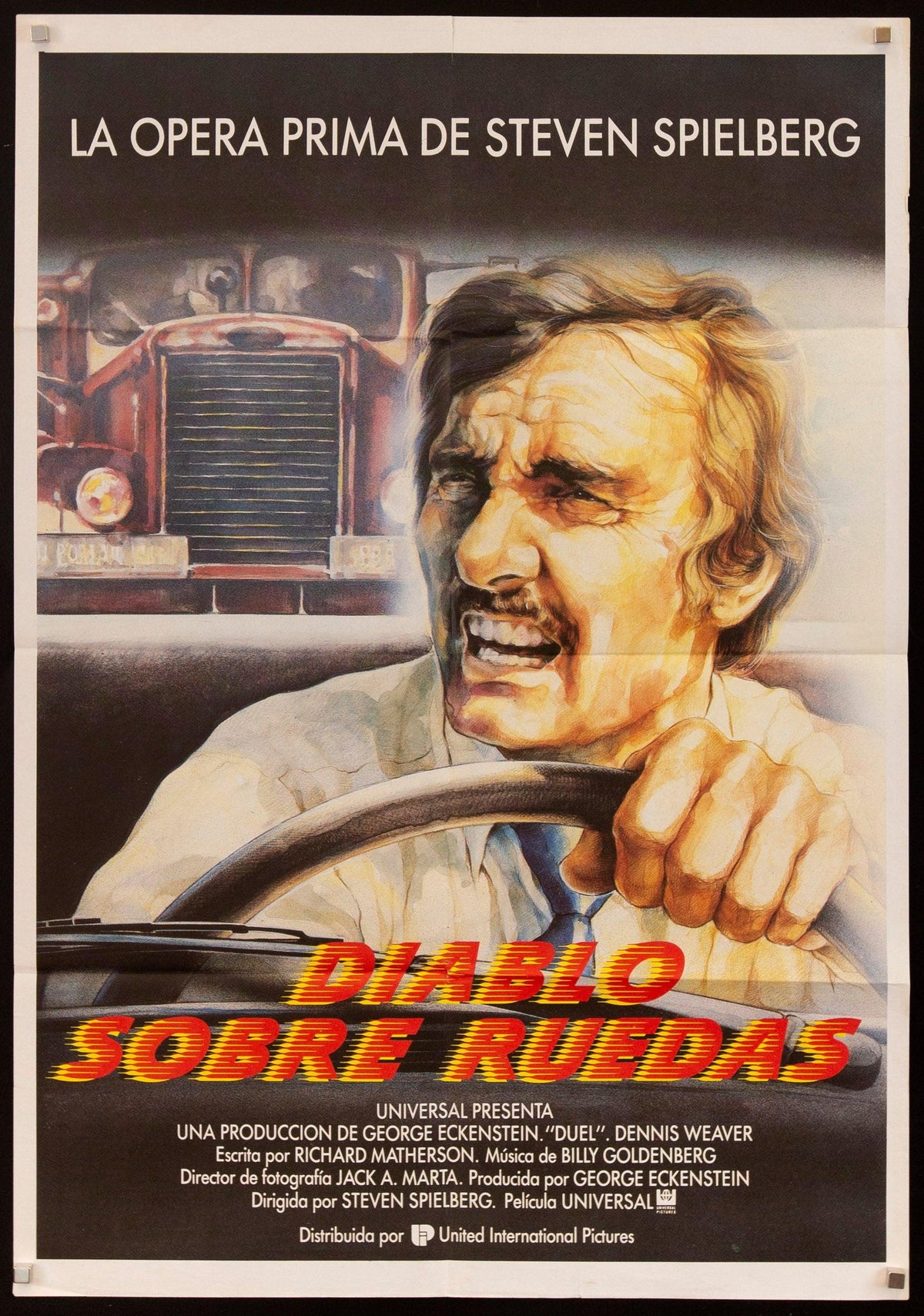 Duel Original Vintage Movie Poster