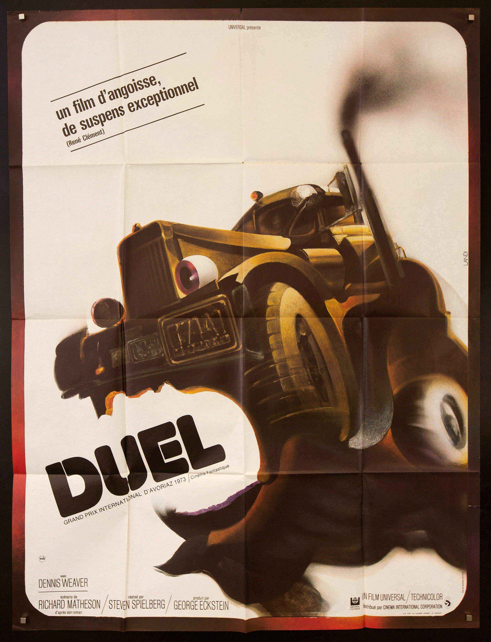 Duel Original Vintage Movie Poster