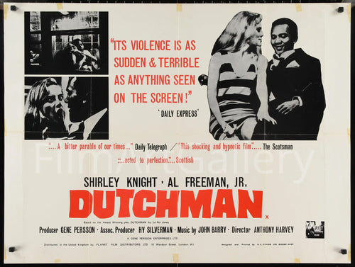 Dutchman Original Vintage Movie Poster