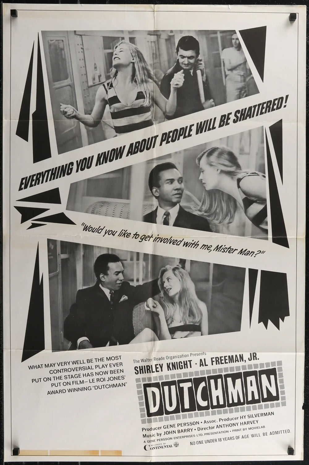 Dutchman Original Vintage Movie Poster