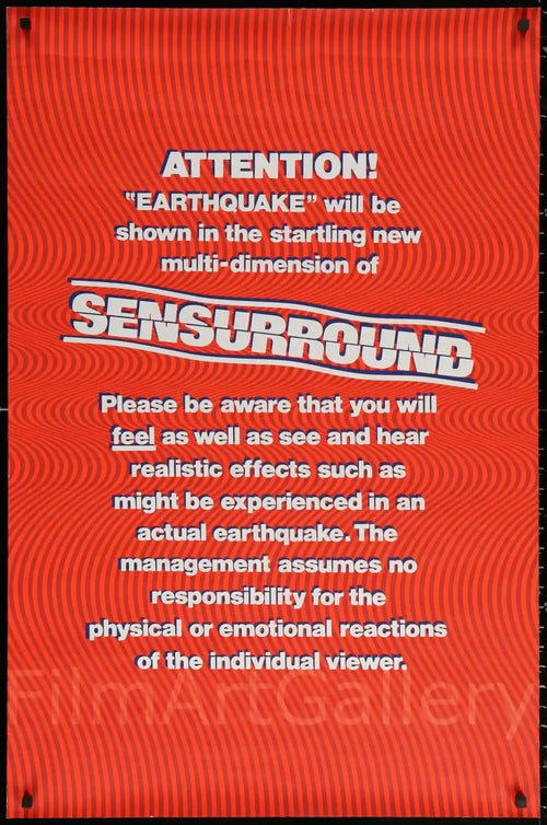 Earthquake Original Vintage Movie Poster