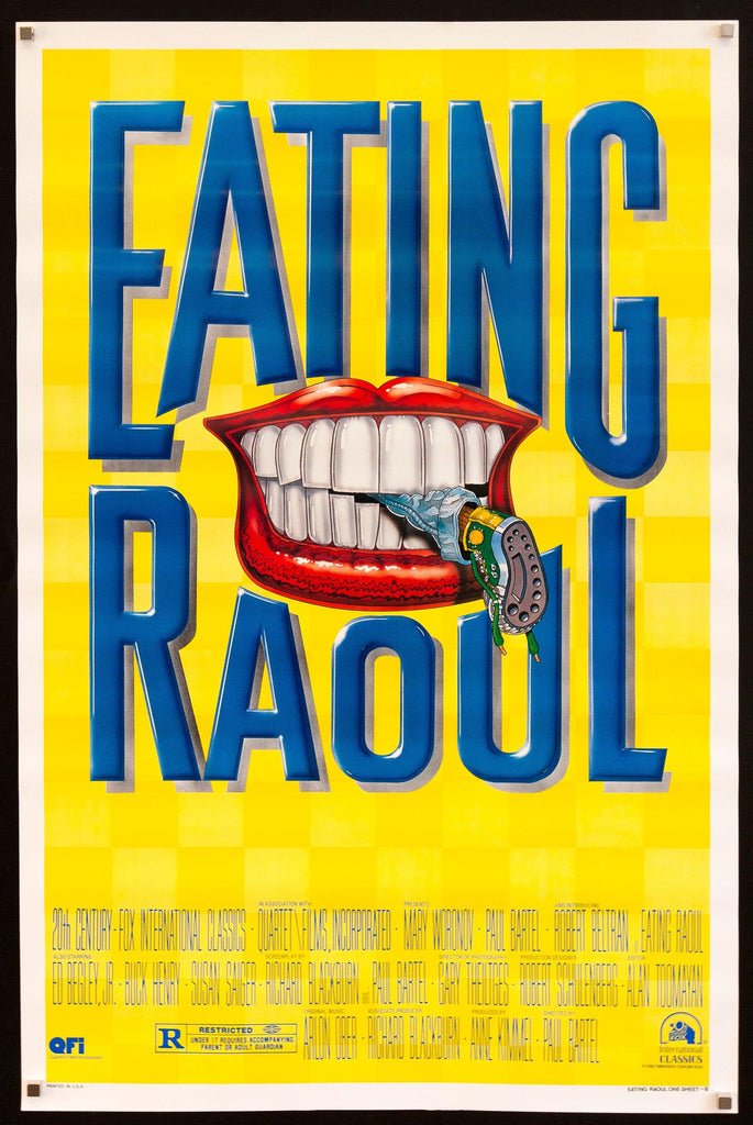 Eating Raoul Original Vintage Movie Poster